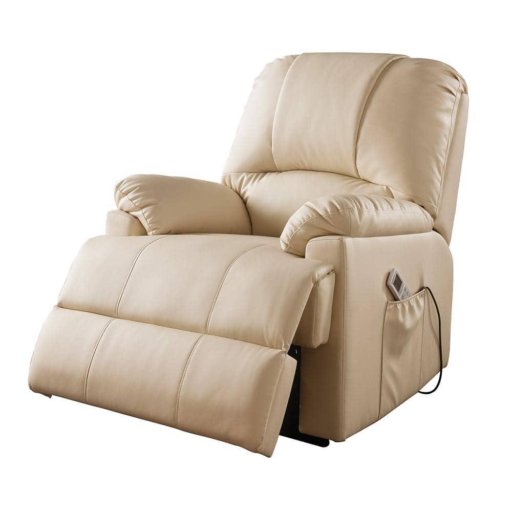 ACME Ixora Recliner with Power Lift and Massage in Beige