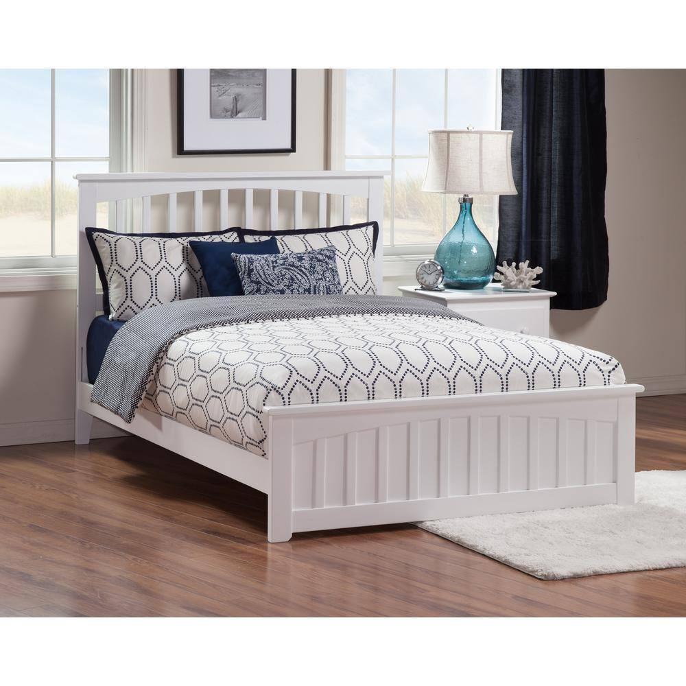 AFI Furnishings Mission Low Profile Solid Wood Platform Bed with Matching Footboard