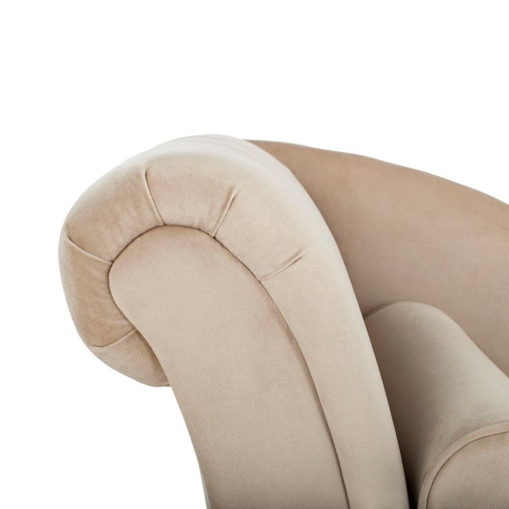 Caiden Chaise - FOX6284 - Tan/Black - Safavieh
