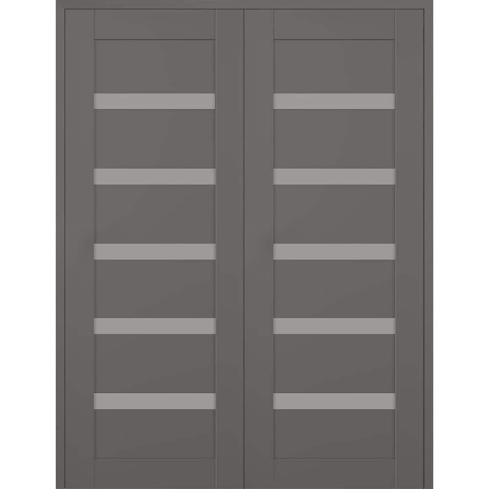 Belldinni Leora Manufactured Wood and Glass Paneled Double Door
