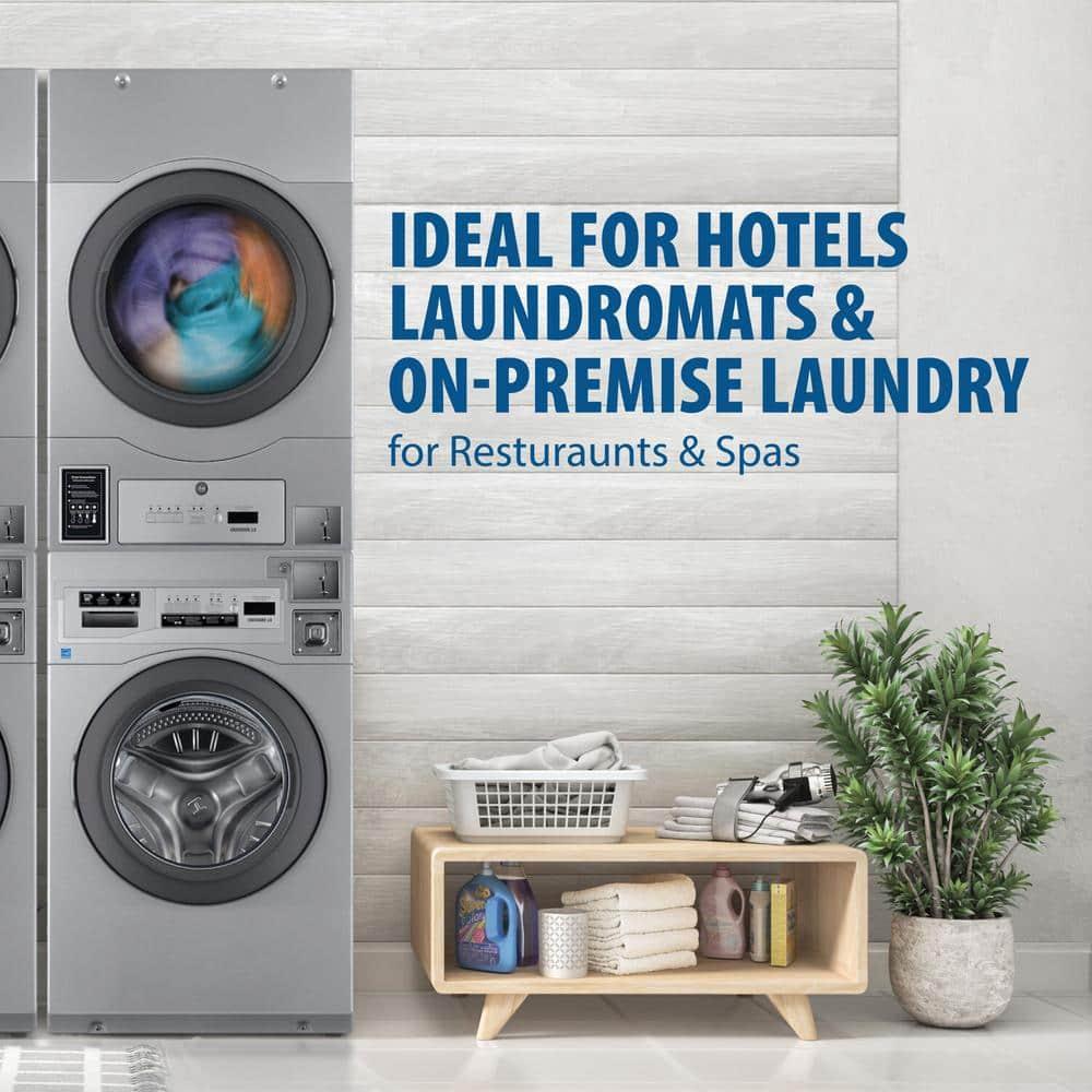 Crossover Crossover 2.0 by Wascomat Commercial Stack 3.5-CF Front-Load Washer and 7-CF Electric Dryer for Coin/Card Operated Laundry