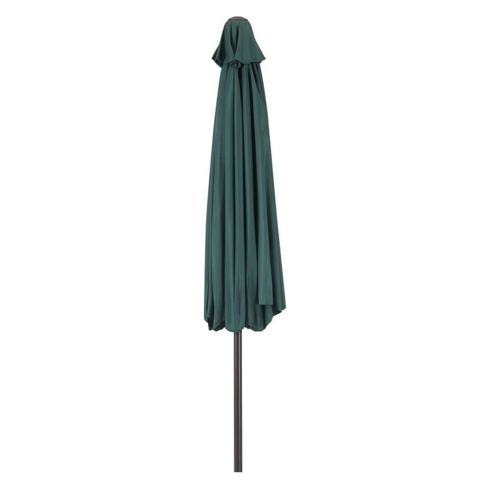 Westin Outdoor 9 Ft Patio Market Umbrella with Tilt & Crank, Dark Green