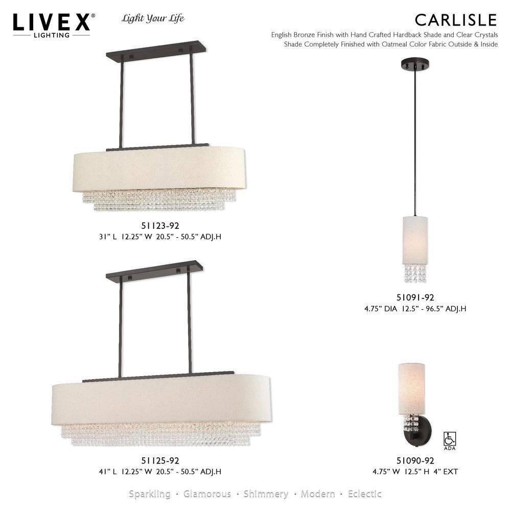 Livex Lighting Carlisle 3 - Light Chandelier in  English Bronze