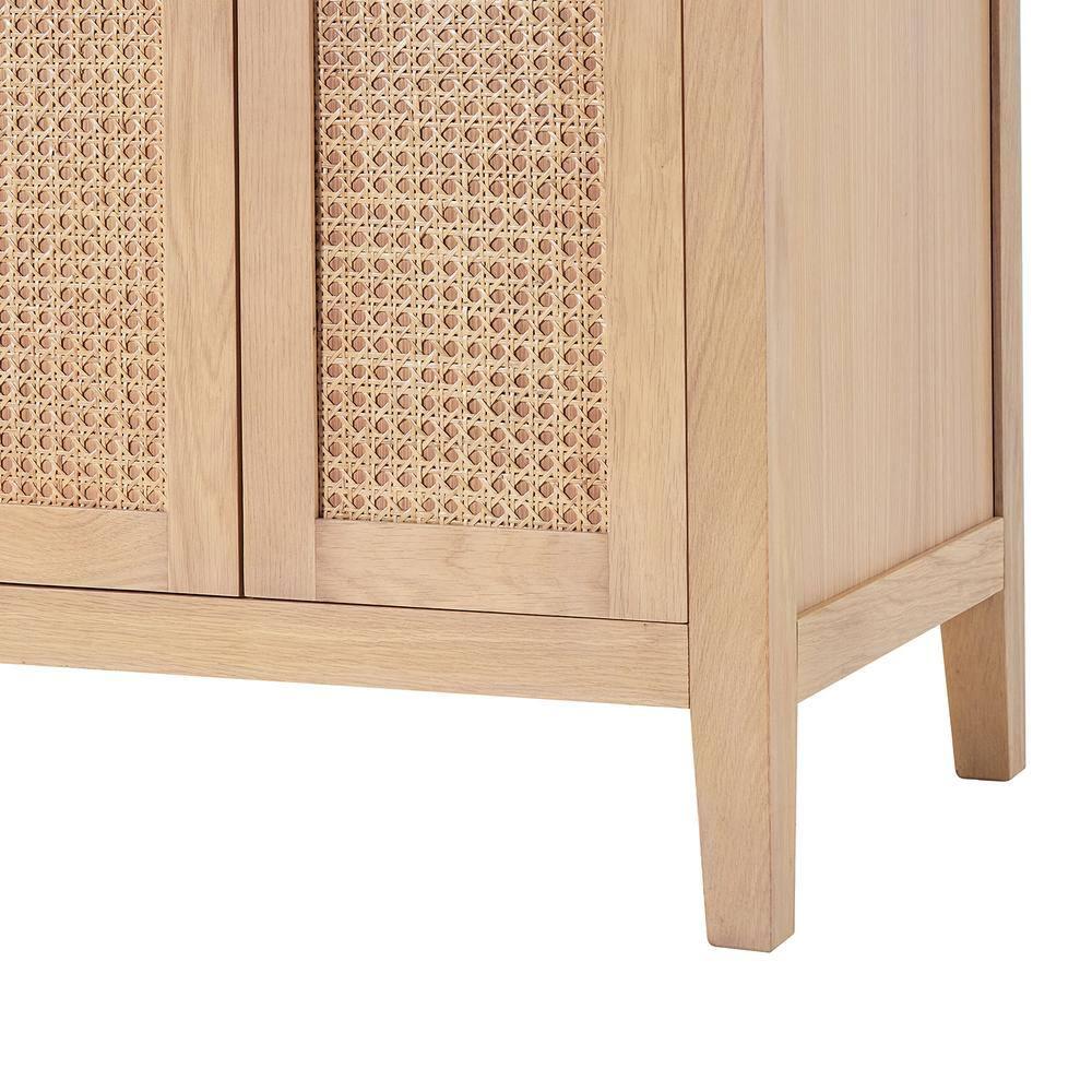Camila 72 in. W x 22 in. D x 36 in. H Double Oval Sink Bath Vanity in White Oak with Carrara White Quartz Top