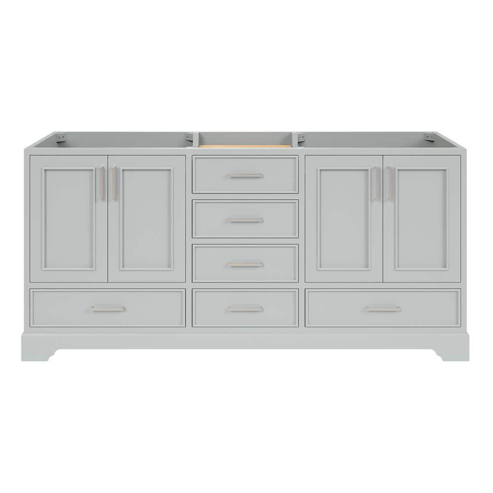 Ariel M072d-Bc Stafford 73" Double Free Standing Vanity Cabinet Only - Grey