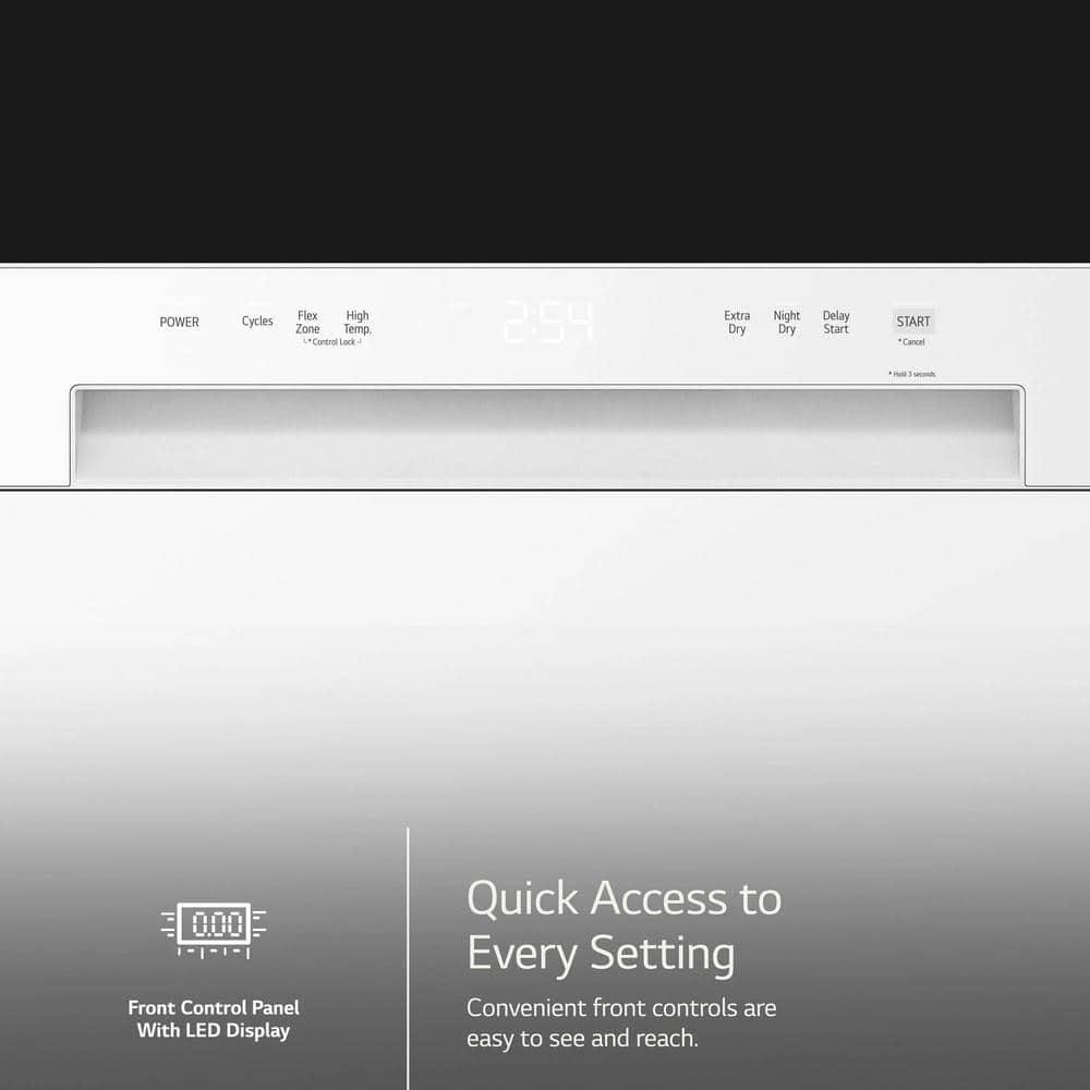 Front Control Dishwasher with LoDecibel Operation and Dynamic Dry