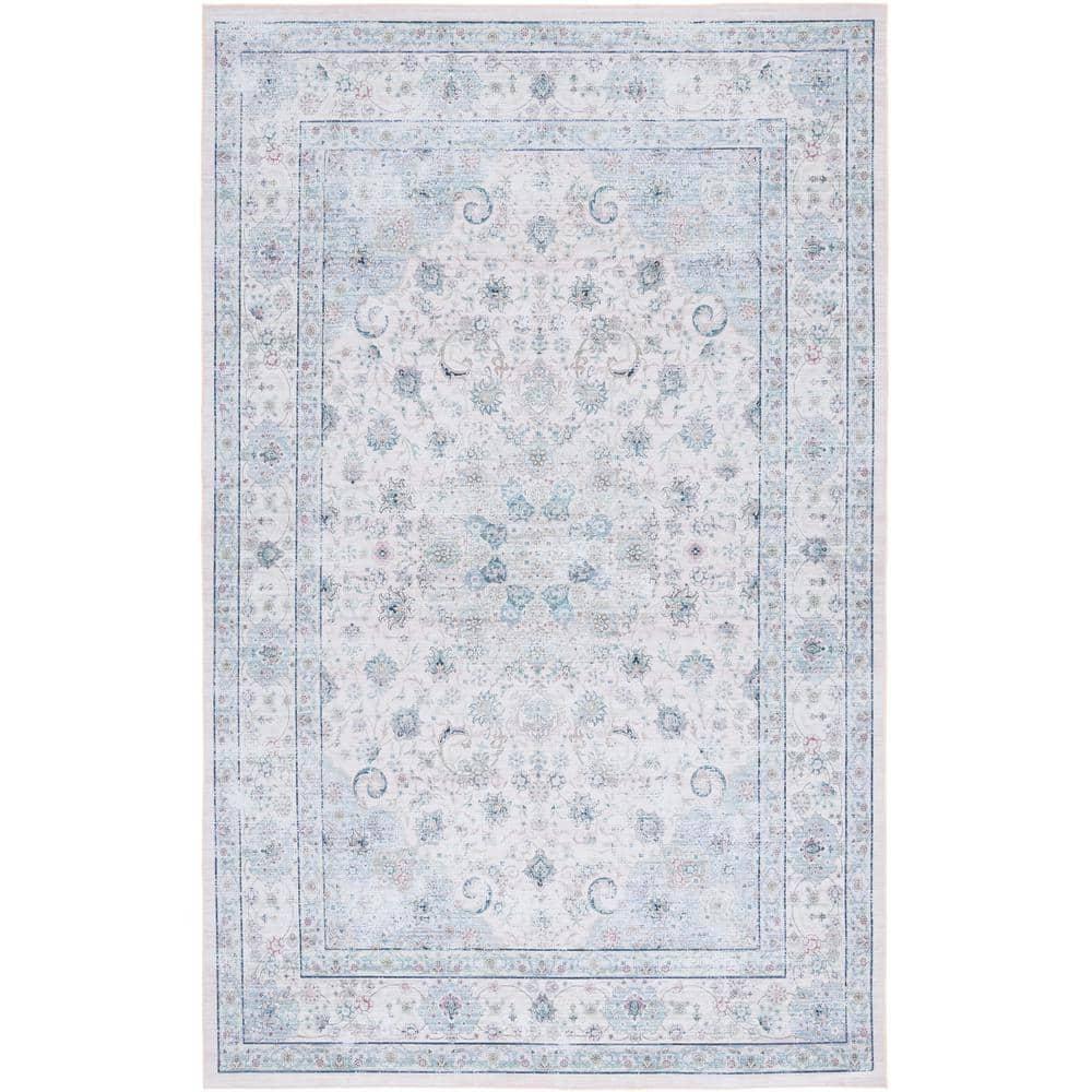Tucson TSN165 Power Loomed Machine Washable Area Rug - Beige/Green - 8'9"x11'9" - Safavieh.