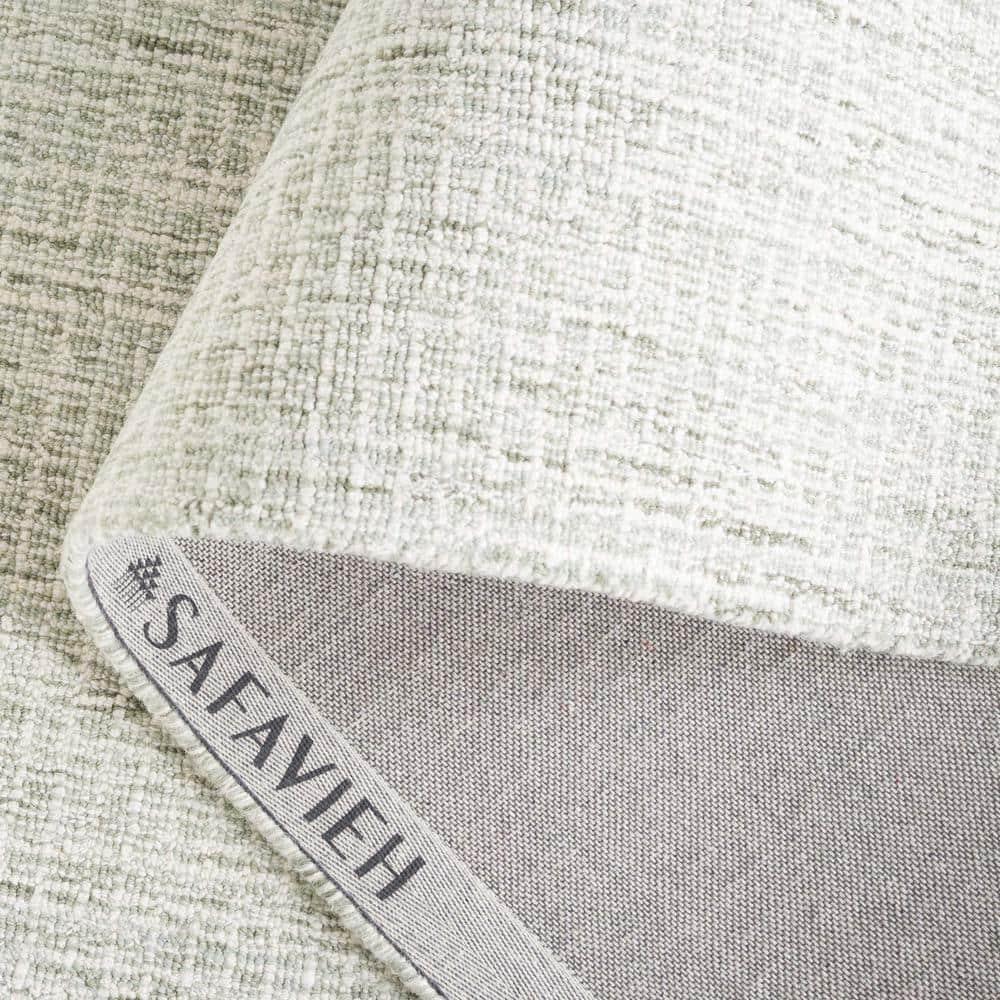 SAFAVIEH Abstract Emely Abstract Wool Area Rug, Sage/Ivory, 5' x 8'