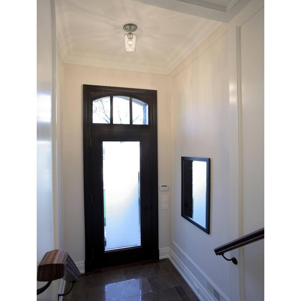 Z-Lite 473F1-BN Flush Mounts Brushed Nickel Steel Joliet
