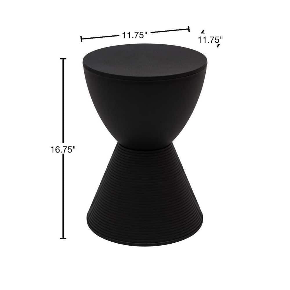 LeisureMod Boyd Modern Round Plastic Side Table
