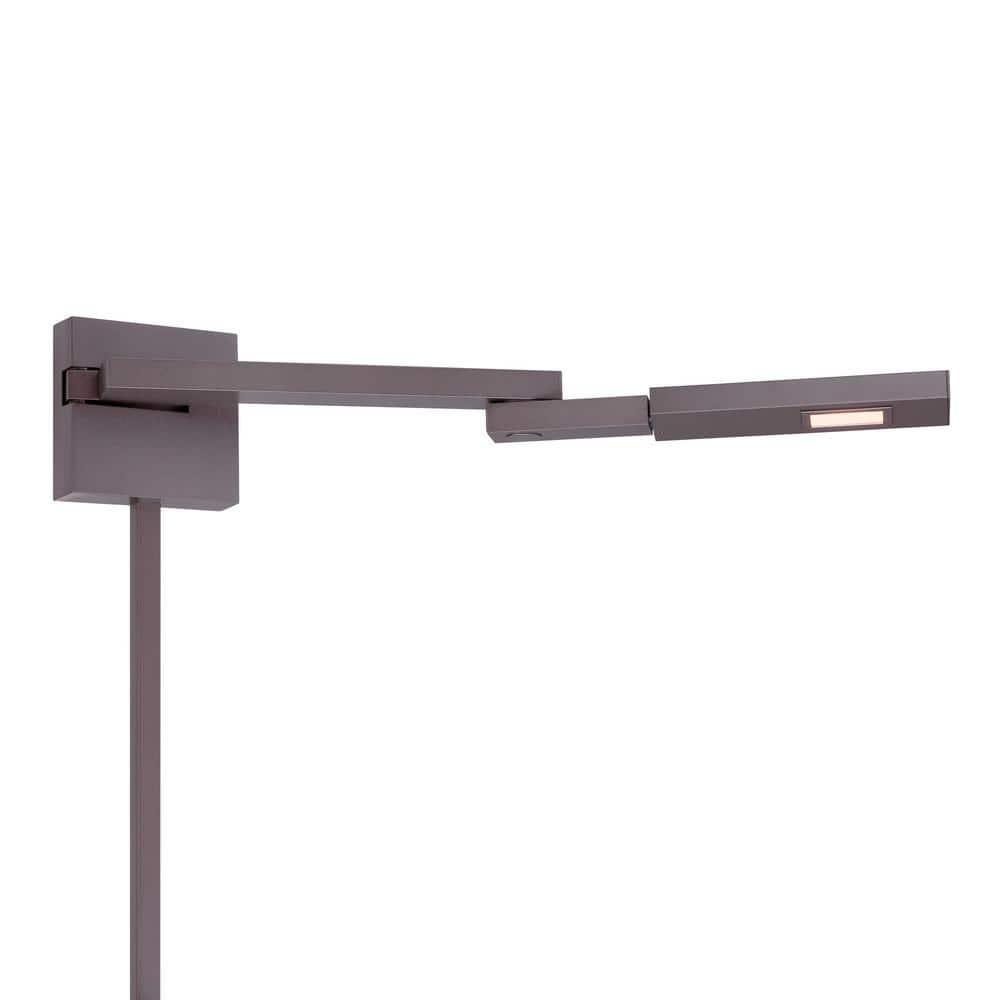 WAC Lighting Flip LED 3000K Right Contemporary Aluminum Swing Arm in Bronze