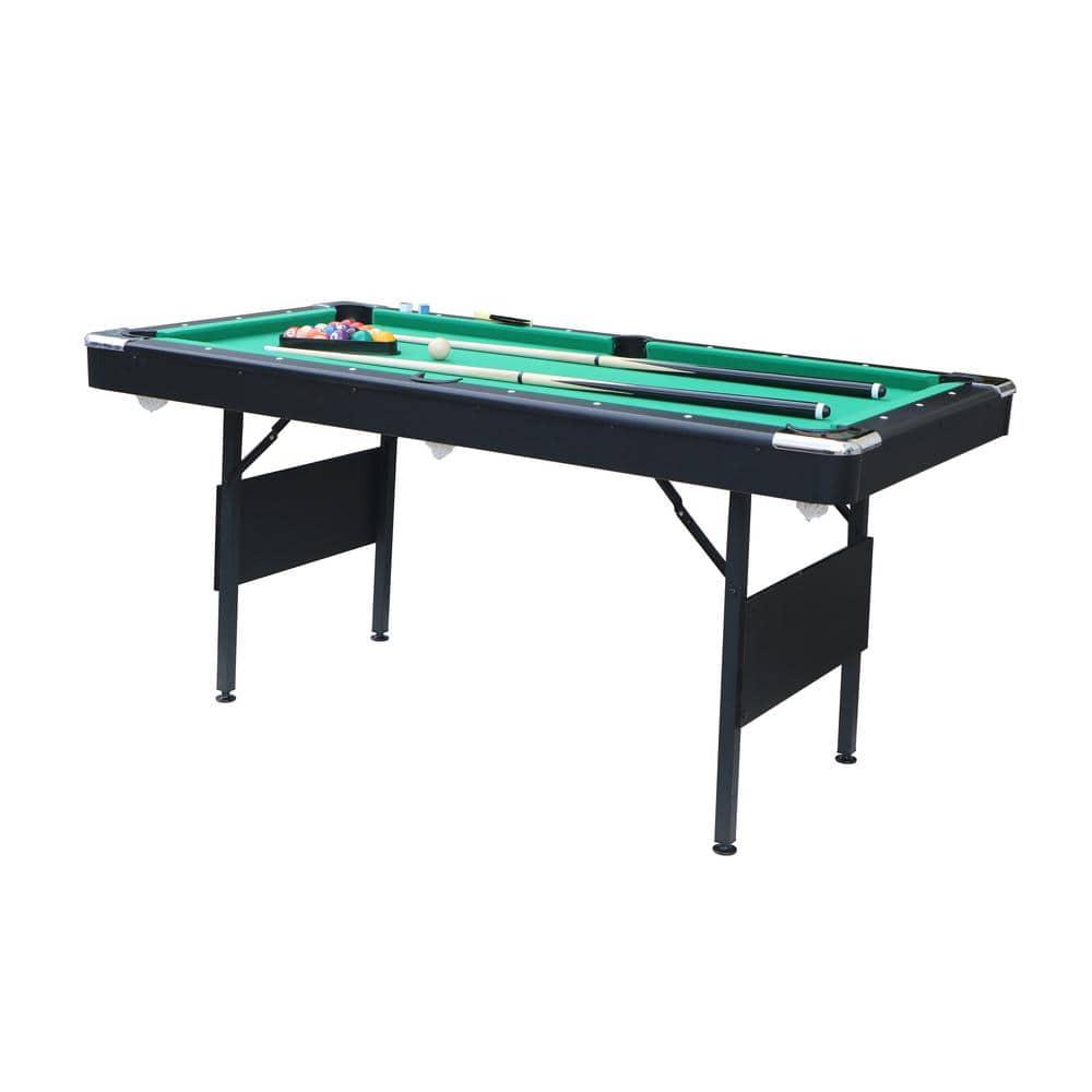 Danolapsi 5.5 FT 3-in-1 Portable Pool Table,Folding Pool Table,Foldable Billiards Game Table for Kids and Adults,Billiard Table,Table Tennis,Dining Table,with Safety Anti Collapse Locks Legs