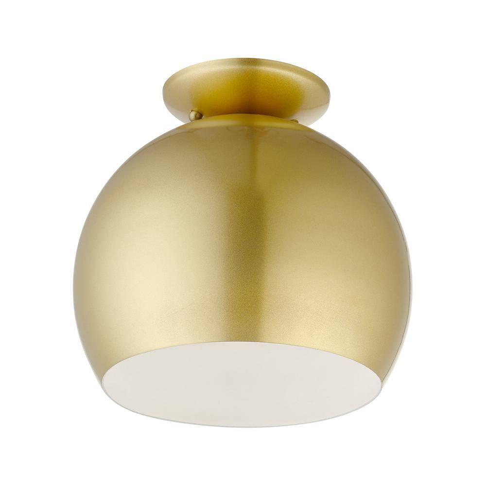 Livex Lighting Piedmont 1 - Light Semi-Flush Mount in  Soft Gold