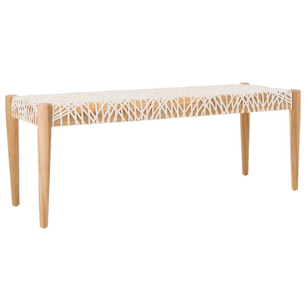 Kazbah 47" Genuine Leather Bench