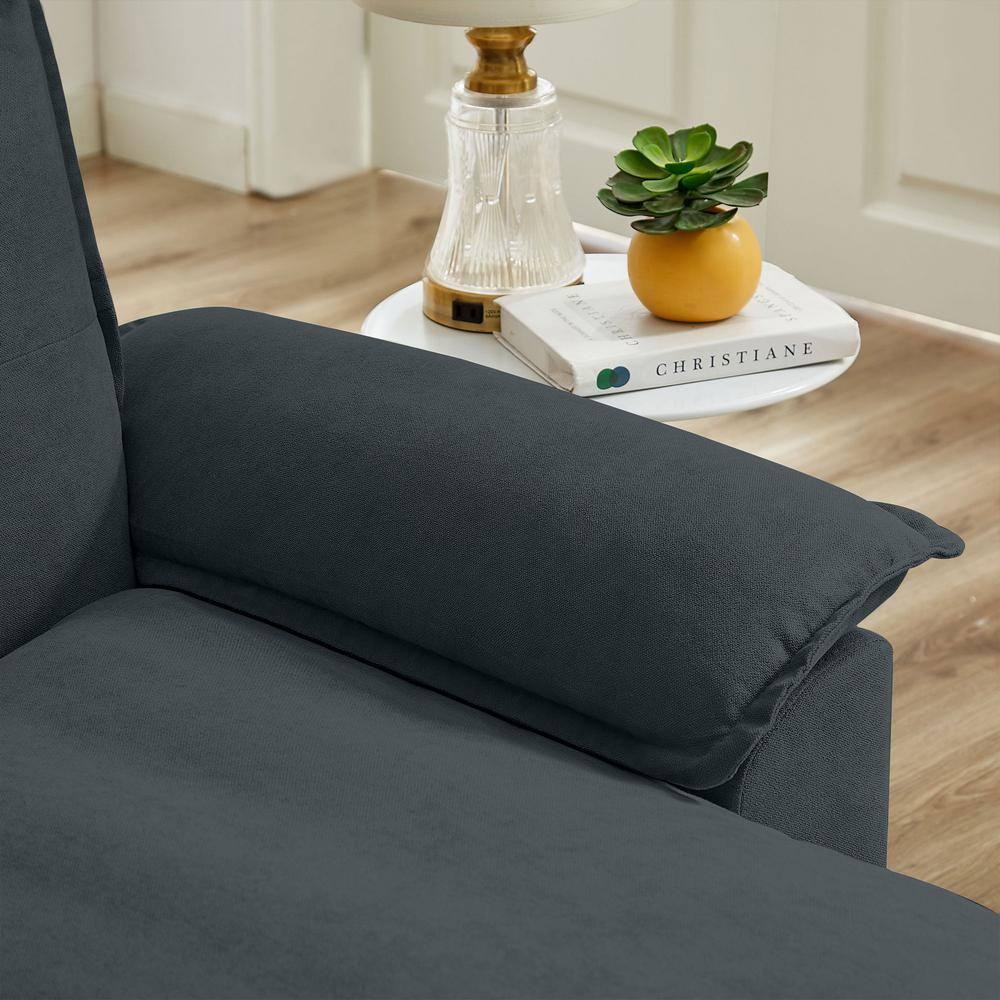 82" Convertible Sectional Sofa, L-Shaped Comfy Cloud Couch with Reversible Chaise and Padded Armrests, Modern Polyester 3 Seat Sofa Couches for Living Room (Green)