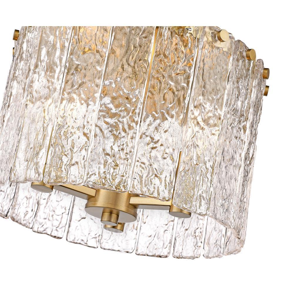 Z-Lite Glacier 3 - Light Flush Mount in  Modern Gold
