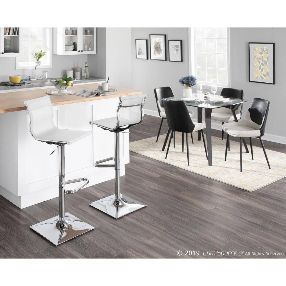 Mirage Contemporary Adjustable Barstool - LumiSource