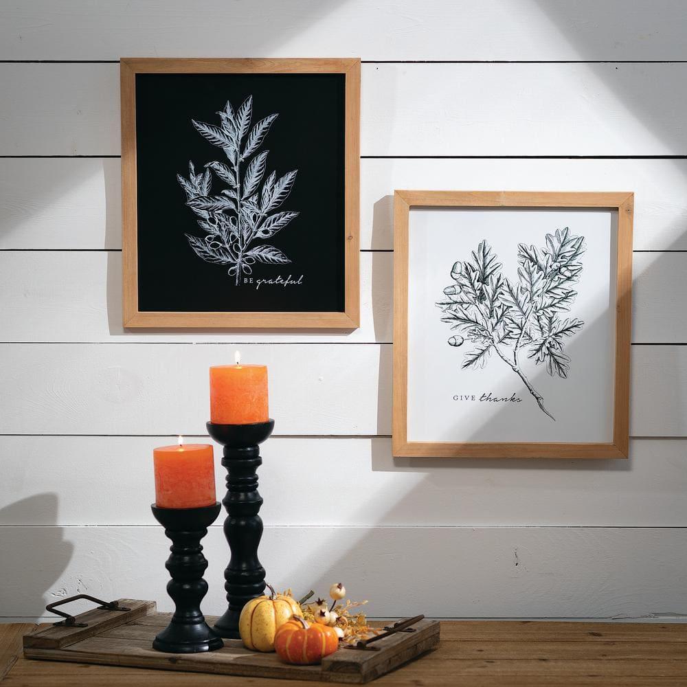 Sullivans Pillar Candleholder 16"H, 12"H & 8"H Black