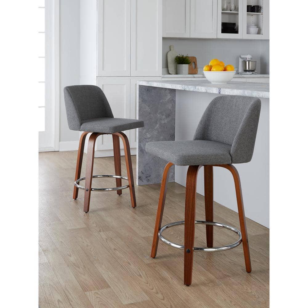 Swivel Upholstered Counter Stool