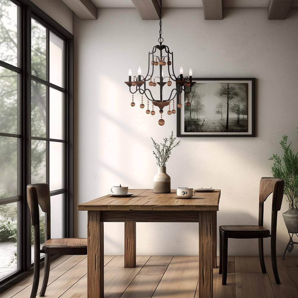 Minka Lavery - Colonial Charm - 5 Light Chandelier-31.75 Inches Tall and 28