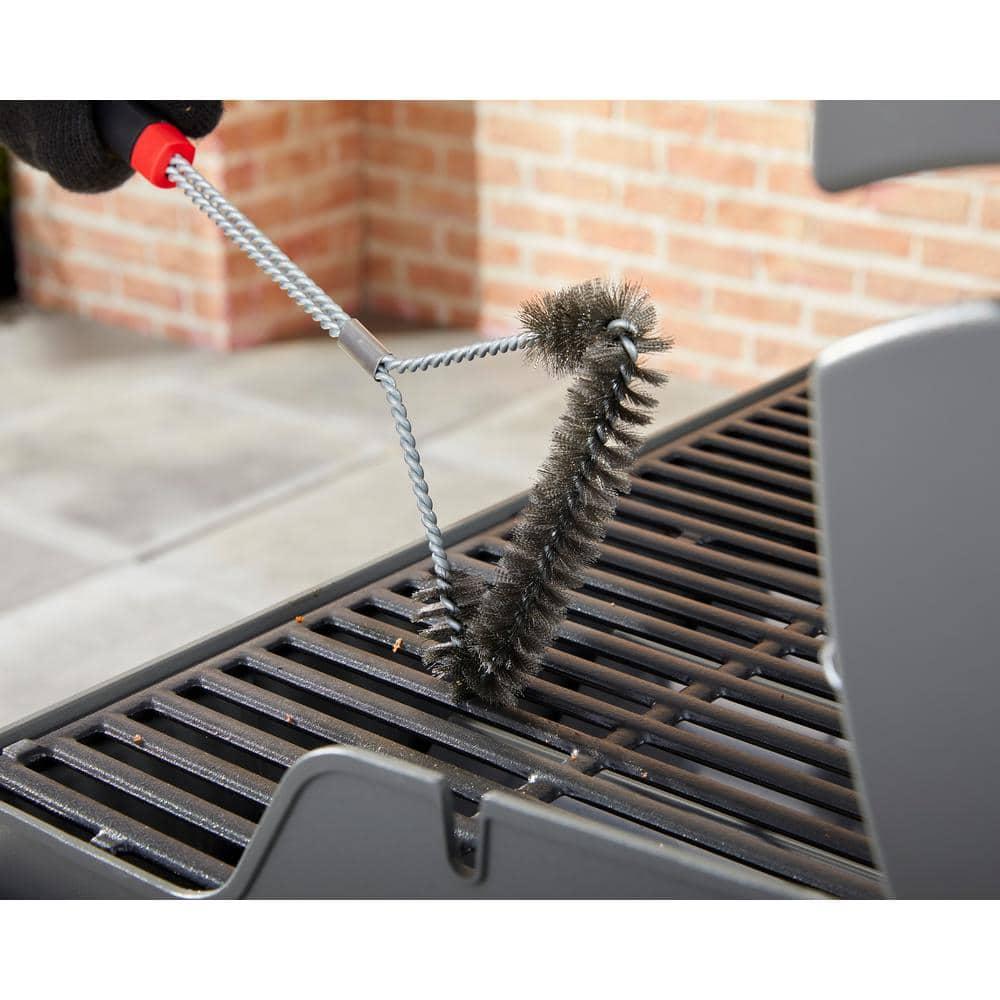 Weber 18" Three-Sided Grill Brush Black