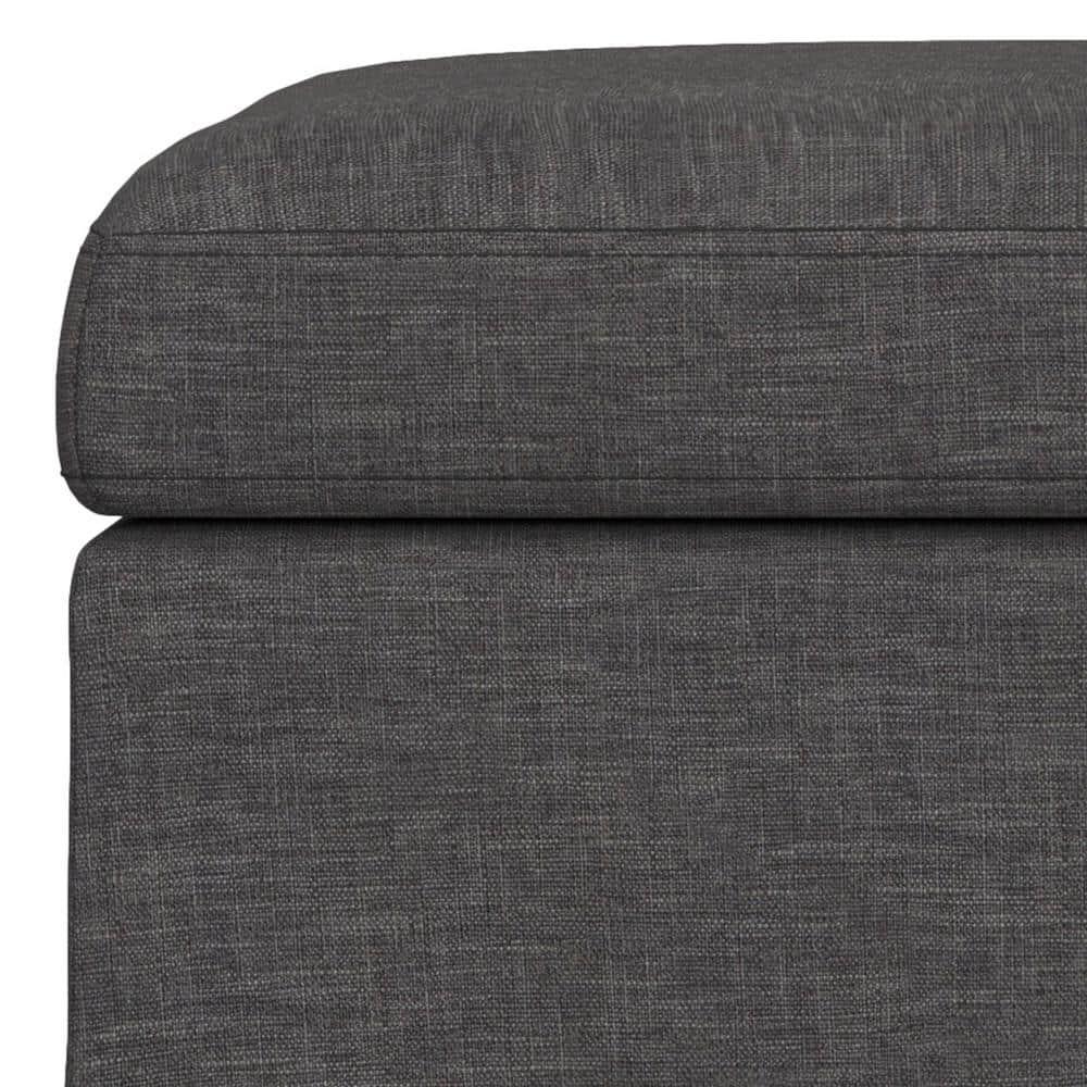 Simpli Home Owen Upholstered Ottoman