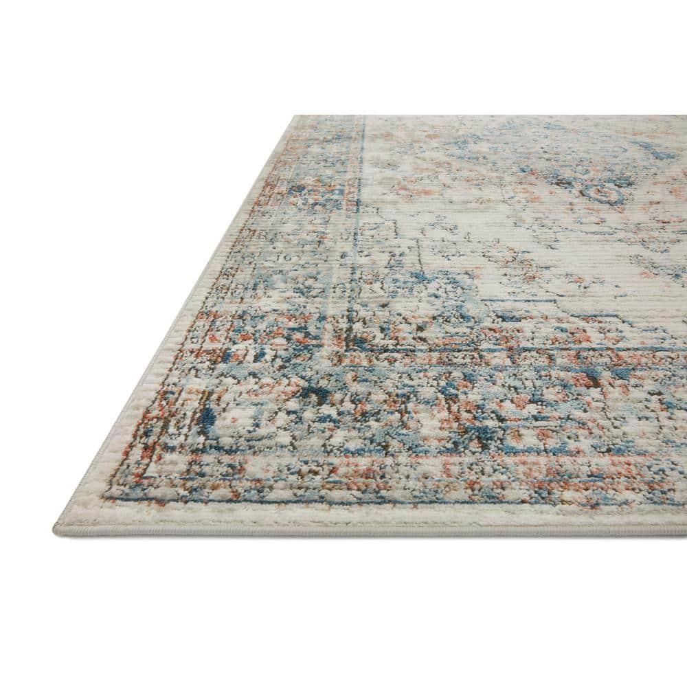 Loloi II BIANCA IVORY / OCEAN 9-9" x 13-6"