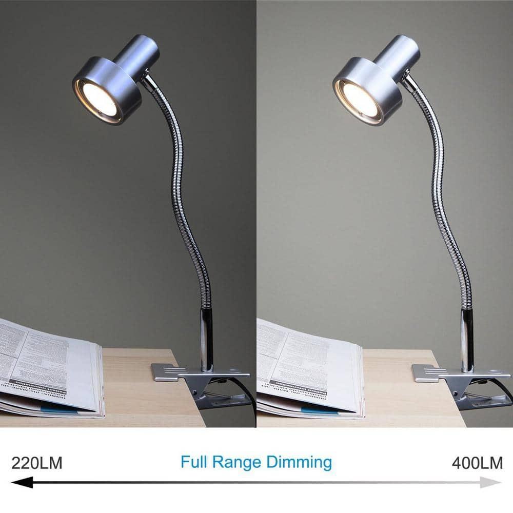 O’Bright Luxor - Dimmable LED Desk Lamp with Gooseneck (Aluminum-Clip on)