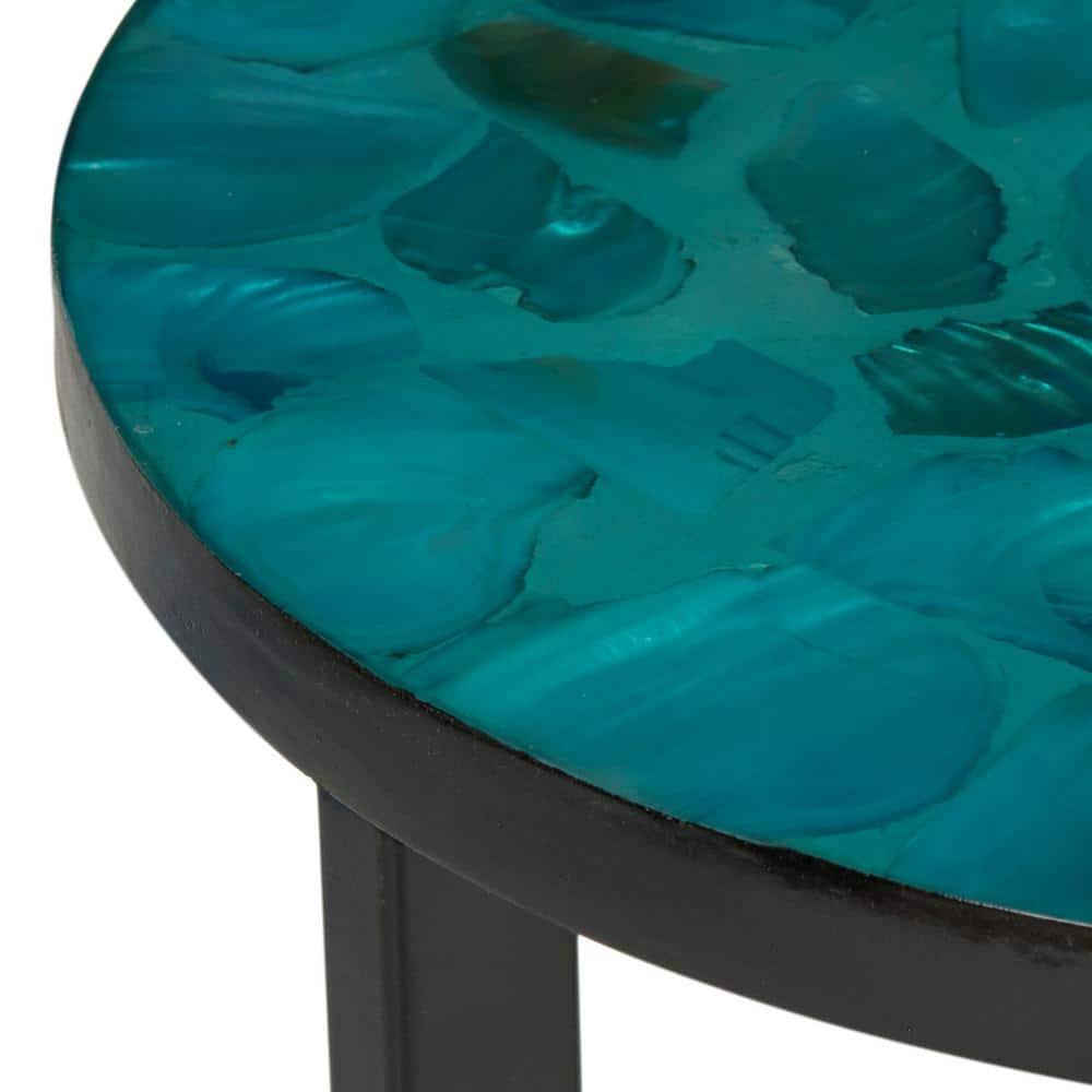 Zaira End Table - Blue/Green - Safavieh.