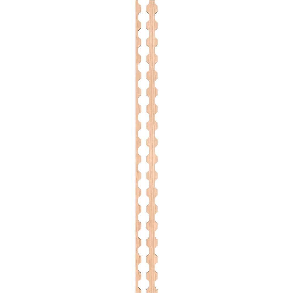 Ekena Millwork Pontiac Adjustable Wood Decorative Slat Wall Panel Kit