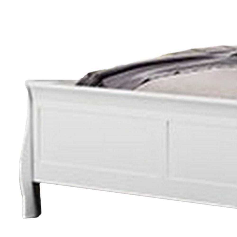 Ryla Bed, Sleigh Panel Headboard, Classic Solid Wood