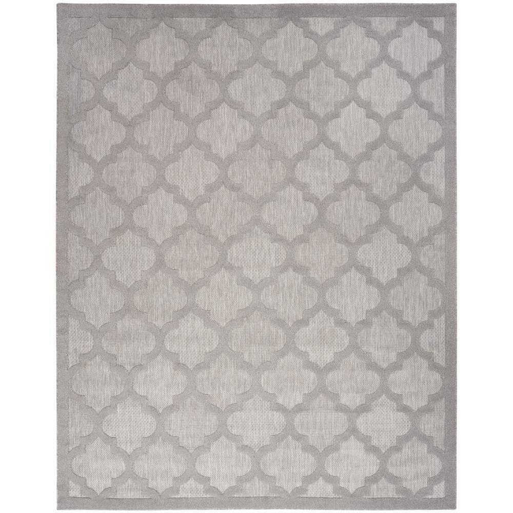 Nourison Easy Care 9' x 12' Silver Grey Indoor/Outdoor Rug
