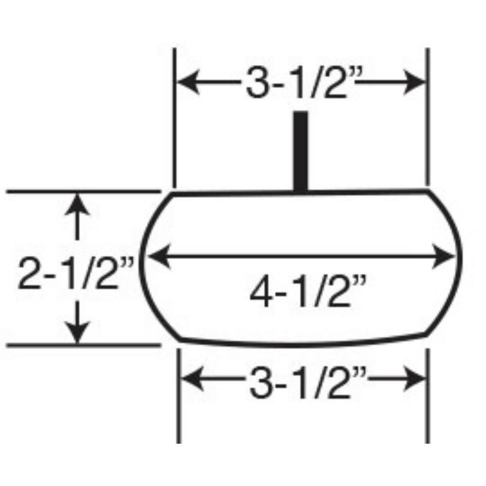2-1/2in H x 4-1/2in Dia Unfinished Solid Hardwood Bun Foot Leg