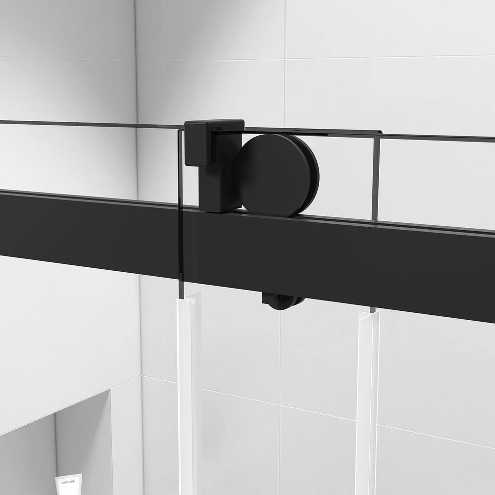 72'' - W x 76'' H Door Frameless Shower Door with Clear Glass
