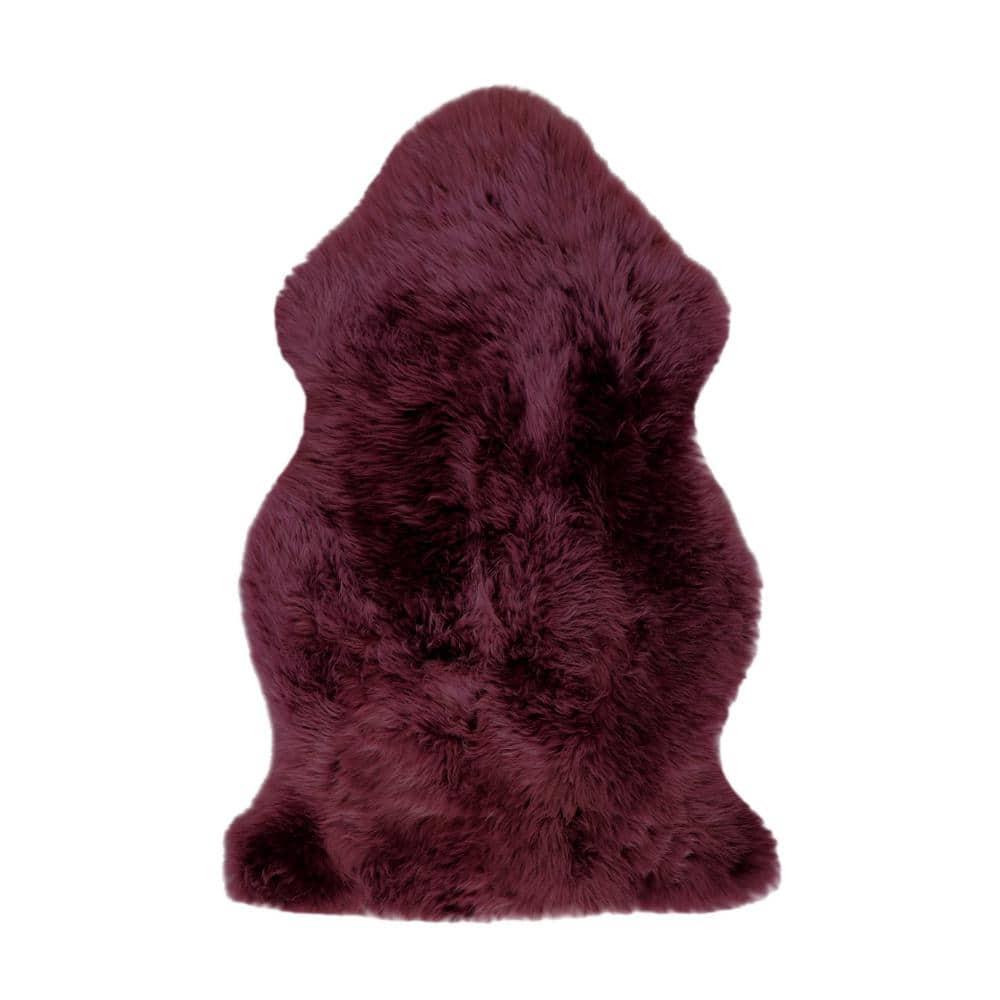 Natural Milan Sheepskin Single Rug | Logan berry | 2'x3'