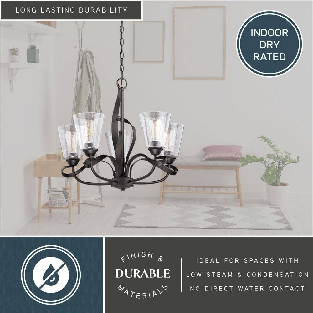 Vaxcel Cinta 5 - Light Chandelier in  Oil Rubbed Bronze