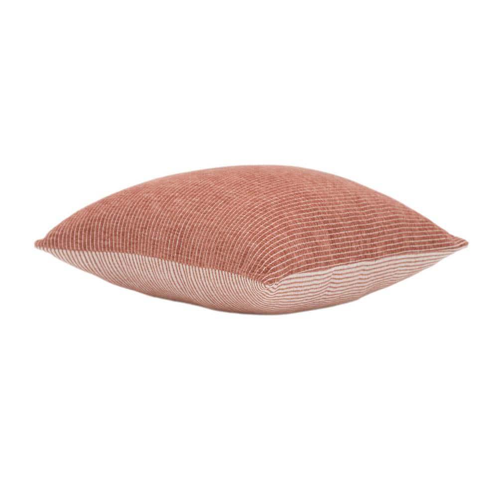 EverGrace Elsa Reversible Pinstripes Striped Reversible Throw Pillow