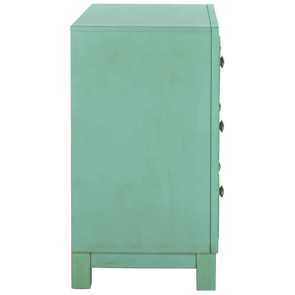 Izumi 3 Drawer Chest - CHS9201 - Turquoise - Safavieh