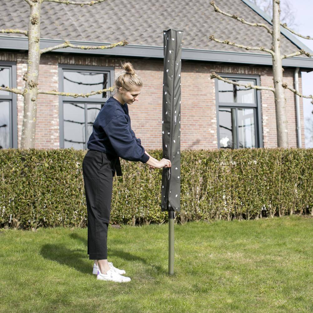 Speckle Black Weather Resistant Outdoor Clothesline Cover