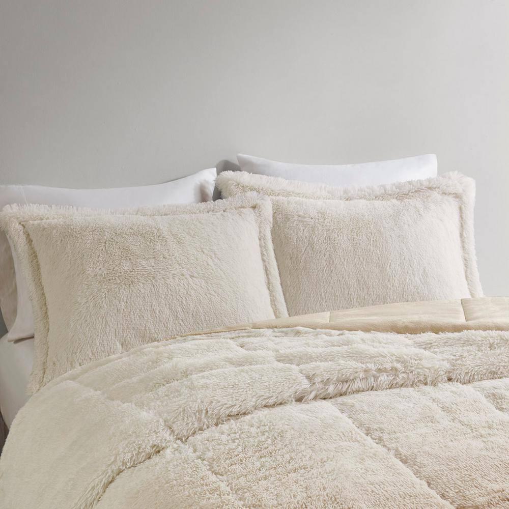 Intelligent Design Malea Shaggy Faux Fur Comforter Mini Set