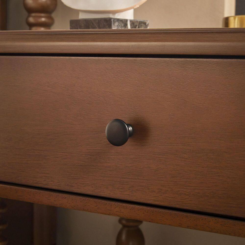 Vivienne Easy Assembly Solid Wood Spindle 1-Drawer Nightstand (Set of 2)