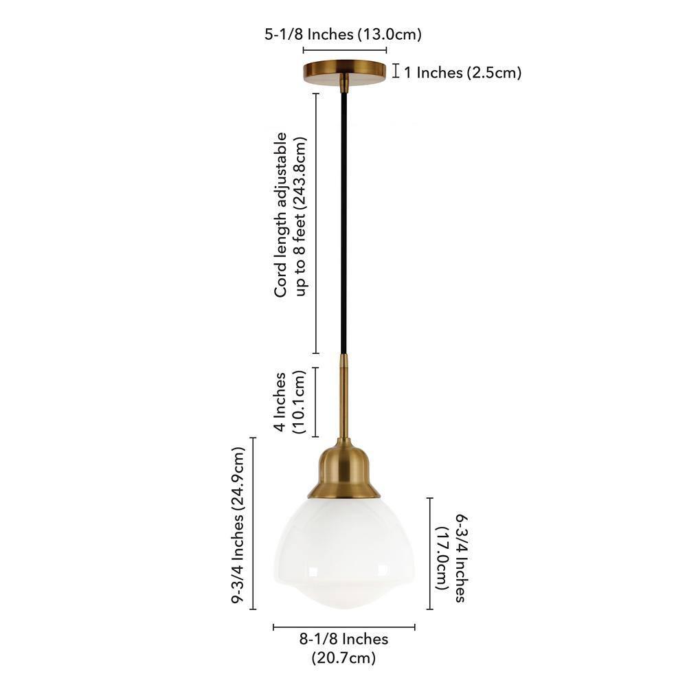 Katarina Single Light Glass Dimmable Pendant