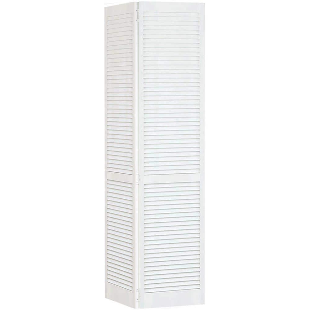 Kimberly Bay Bi-fold Traditional Louver-Louver Unfinished 80 x 28