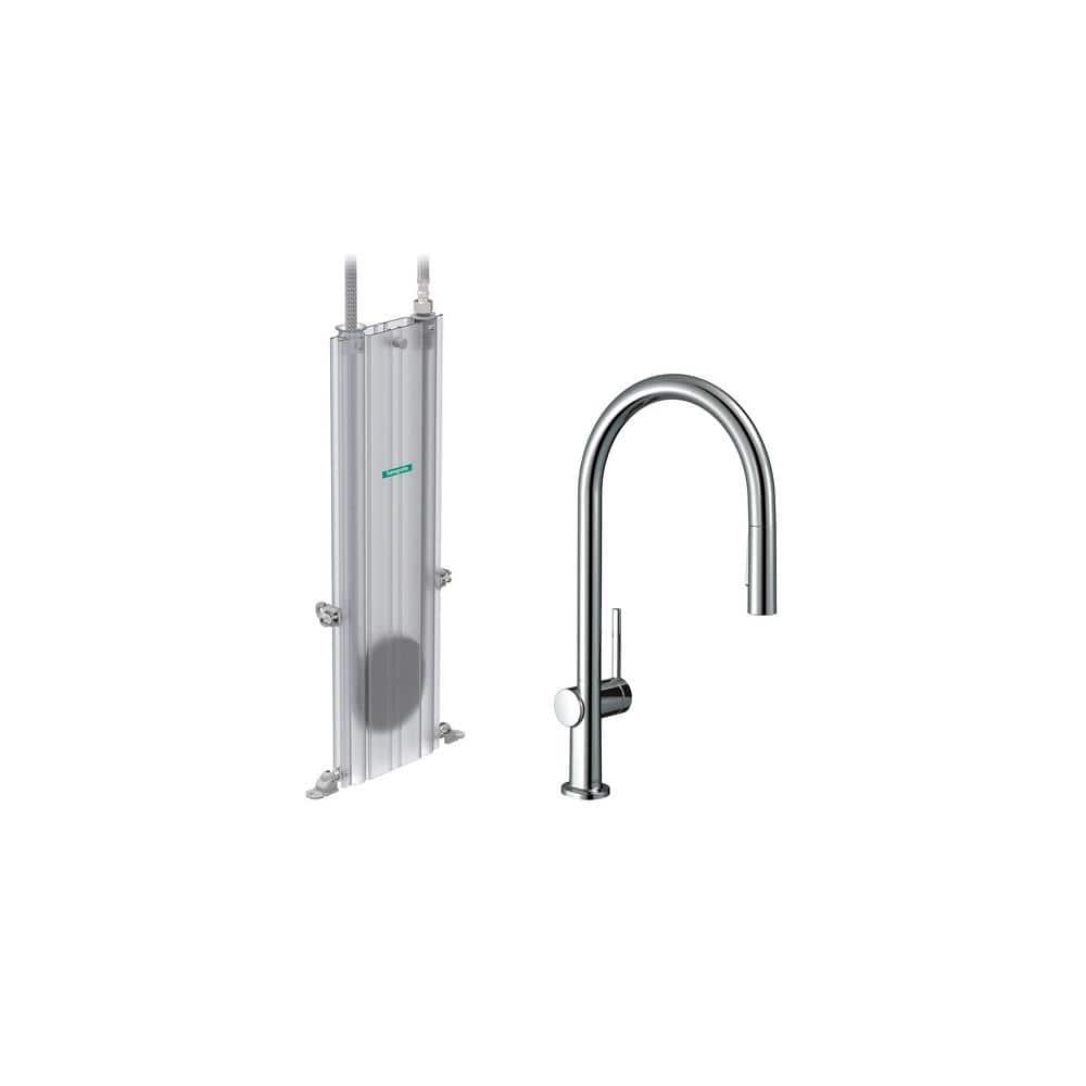 hansgrohe Talis N HighArc Kitchen Faucet, O-Style 2-Spray Pull-Down with sBox, 1.75 GPM