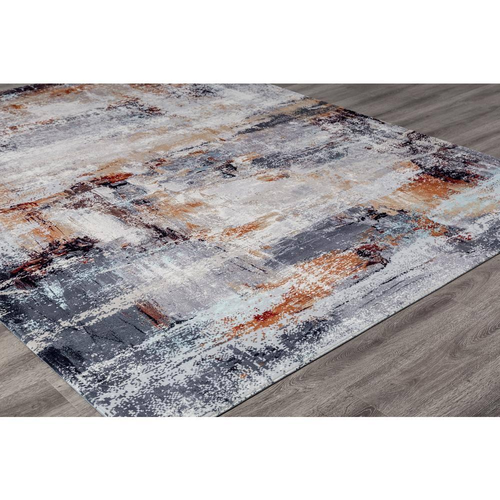 Denali Grey 7 ft. x 9 ft. Abstract Area Rug