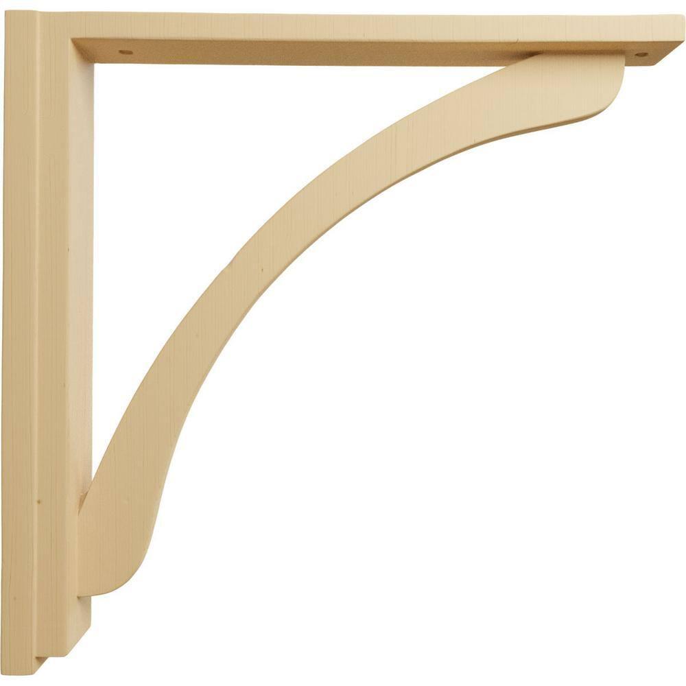 Ekena Millwork Reese H 2.5'' W D Wood Bracket / Corbel
