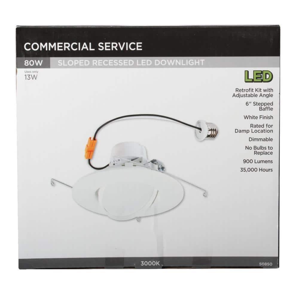 Air-Tight LED Retrofit Recessed Lighting Kit