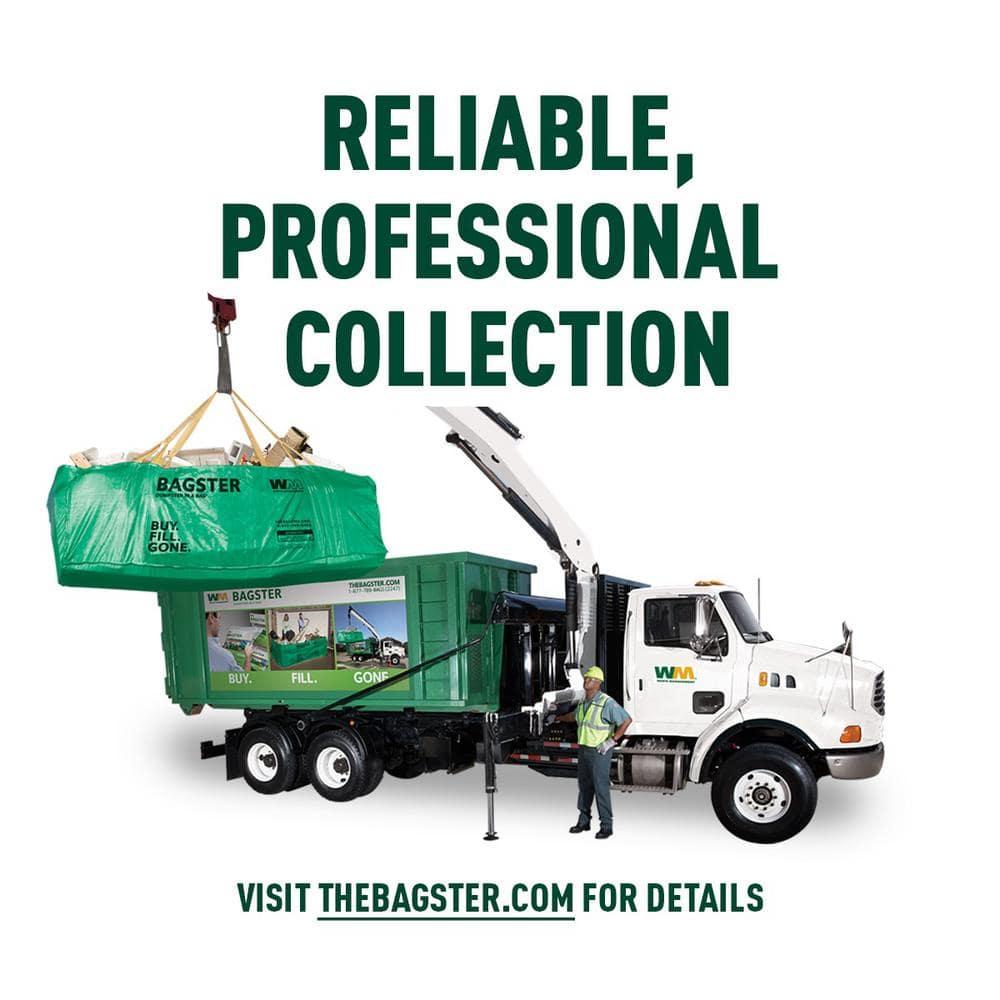 Waste Management Bagster Dumpster in a Bag Green