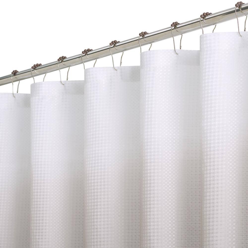 Ombre 70 in. x 72 in. White/Grey/Linen Shower Curtain 16-Piece Bath Set