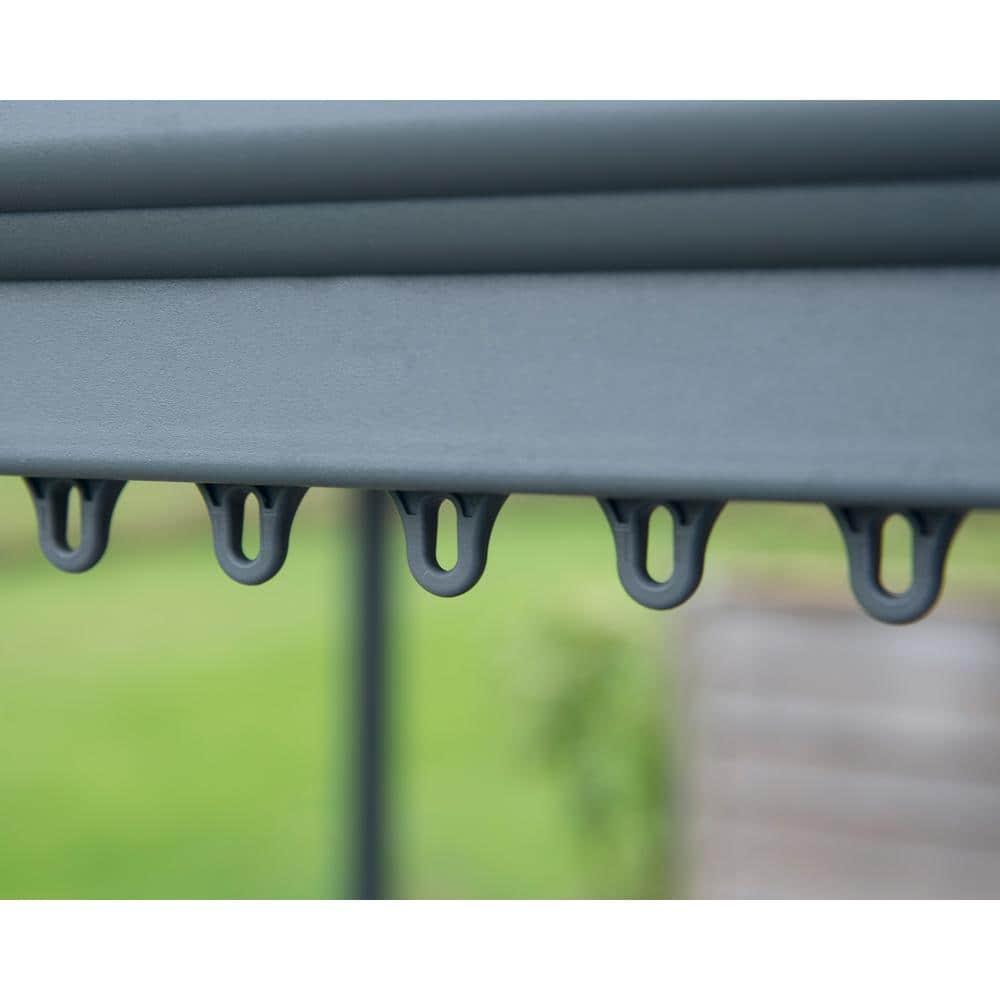 Palram - Canopia Milano 4300 10' x 14' Polycarbonate/Aluminum Gazebo - Gray/Bronze